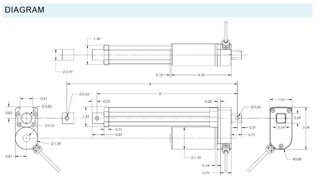 Large Linear Actuator (Feedback)