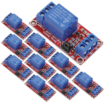 5 Volt Relay Module with Optocoupler Isolation Supports High or Low Level Trigger