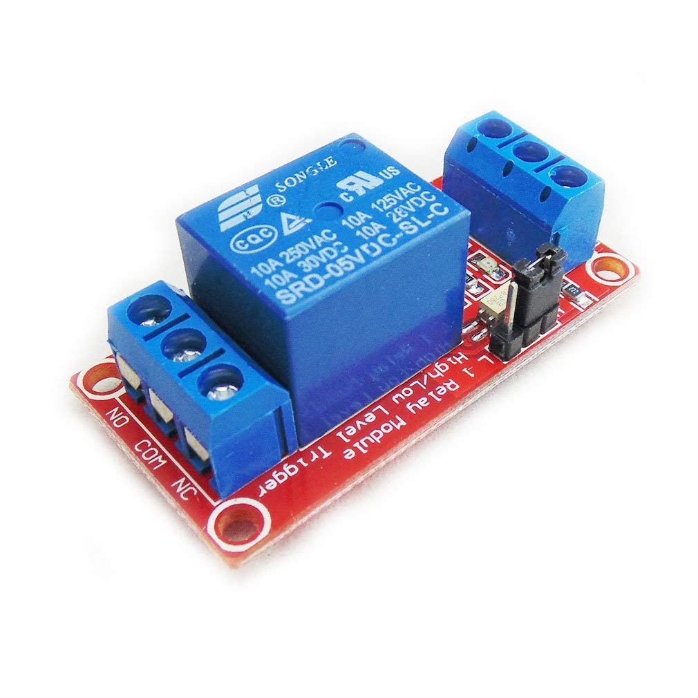 5 Volt Relay Module with Optocoupler Isolation Supports High or Low Level Trigger